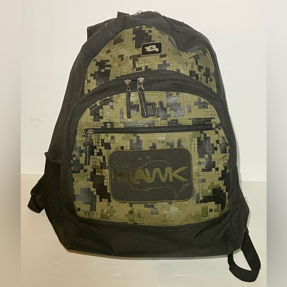 Tony Hawk Large Camo Unisex Backpack - Size 20"L x 15"W *Excellent* *RARE*